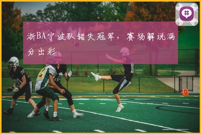 浙BA宁波队错失冠军,赛场解说满分出彩